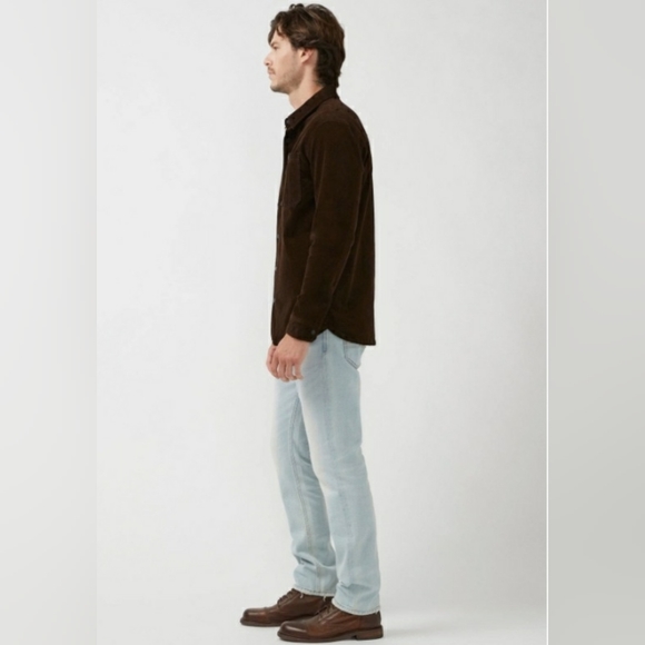 NWT Buffalo David Bitton Jafar Shacket Corduroy in Chocolate Brown Small - Picture 4 of 9